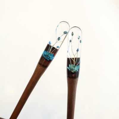 TRÂM CÀI TÓC GỖ-RESIN & SNOWY - BABY