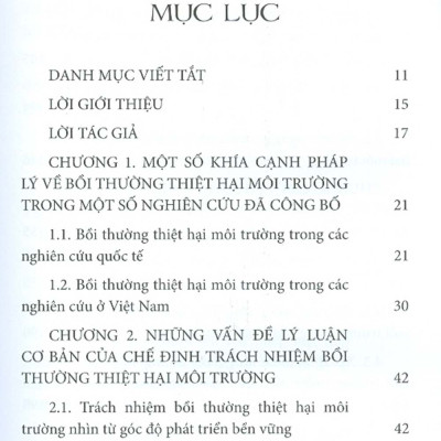 Pháp Luật Về Bồi Thường Thiệt Hại Môi Trường Ở Việt Nam - Lý Luận Và Thực Tiễn