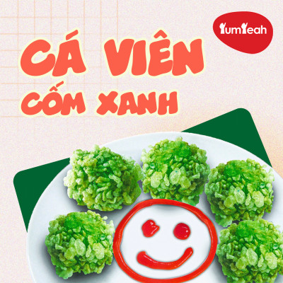 Cá Viên Cốm Xanh Gói 500gr 24 Viên  / 35 Viên - Thương Hiệu Đen Đỏ
