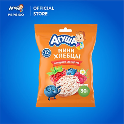 Bánh ăn dặm Agusha vị Quả mọng (30g) dành cho bé từ 12 tháng trở lên