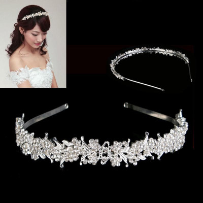 Bờm tóc công chúa hoa dây đính đá