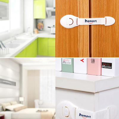 Dây Đai Khoá Tủ Lạnh Dạng Gài Móc Khoá Tủ Trẻ Em Keo Dán Siêu Dính Chịu Lực Tiện Lợi