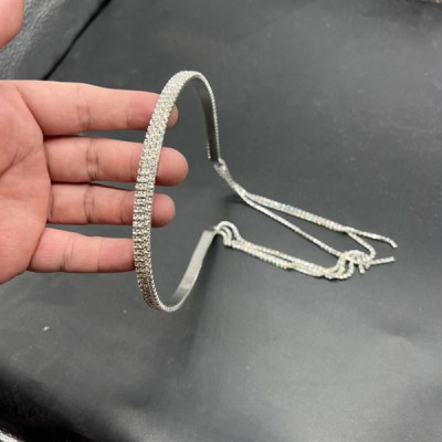 Băng đô cô dâu đây đá 3 hàng tua rua Giangpkc 3-2022 ximamany