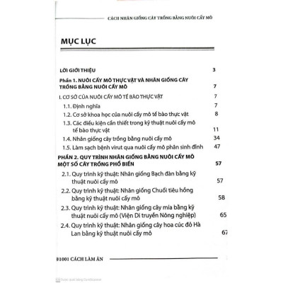 Sách - Cách Nhân Giống Cây Trồng Bằng Nuôi Cấy Mô - Công Nghệ Nhân Giống Hiệu Quả Cho Tương Lai - NXB Nông Nghiệp