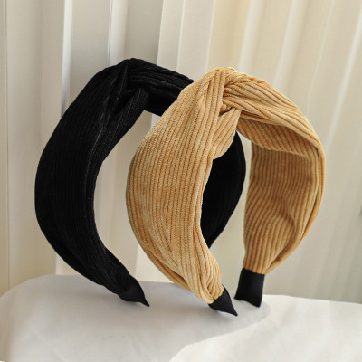 Băng đô cài tóc bảng bự màu trơn phong cách Hàn Quốc