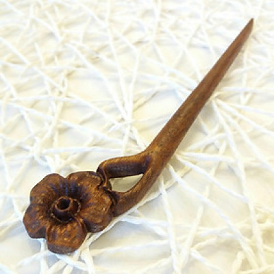 TRÂM CÀI TÓC GỖ HOA MAI ( 1 HOA )