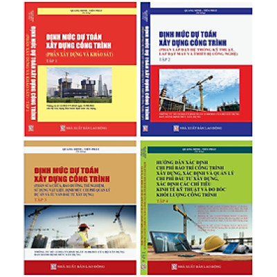 Combo 4 Quyển Định Mức Dự Toán Xây Dựng Công Trình Năm 2021