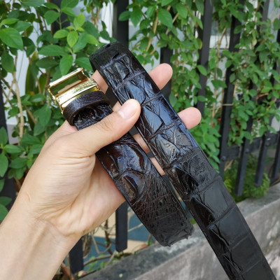 Dây Nịt Da Cá Sấu [DÂY LIỀN NGUYÊN CON] Da Lưng Cá Sấu Có Gù, Gai Và Vây Rất Đẹp