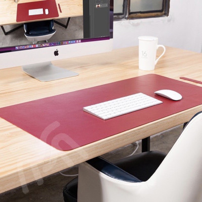 Thảm Lót Chuột Cỡ Lớn, Dùng Được Hai Mặt - Da PU Chống Nước - Doron HD01 - Kiêm Deskpad Thảm Da, Trải Bàn Làm Việc - Hàng Nhập Khẩu