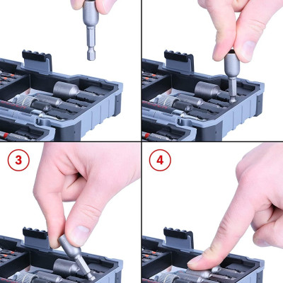 BỘ DỤNG CỤ 43 MÓN (MỚI) BOSCH 2607017164 - HÀNG CHÍNH HÃNG