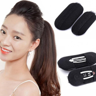 Sét 2 đệm phồng mái và búi tròn tóc donut