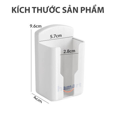 Giá Đỡ Điều Khiển Dán Tường Hamart Kệ Để Remote TV Điều Hoà Quạt Treo Tường Dán Chữ U Siêu Dính