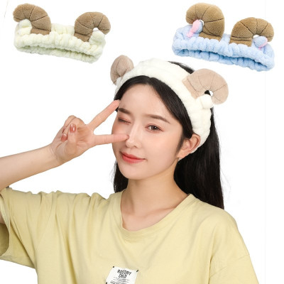 Băng Đô Cài Tóc Cừu 3D Vải Nhung Mềm Mại Dễ Thương