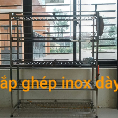 kệ để đồ nhà bếp inox dày kt c 130. d104 .s40 