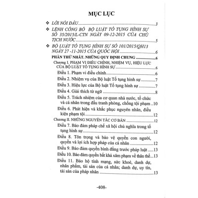 Sách Bộ luật Tố Tụng Hình Sự (Hiện Hành) (Sửa Đổi, Bổ Sung Năm 2021) 