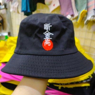 Nón bucket kaki in chữ cực "trất"