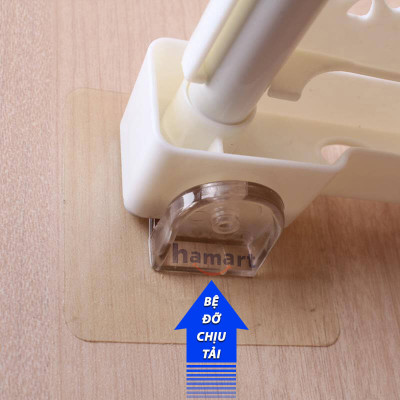 COMBO 2 Móc Dính Tường Kê Sàn Hamart Dán Lót Ván Đỡ Kệ Chữ L KEO DÀY Chịu Lực 5KG KO KHOAN ĐỤC