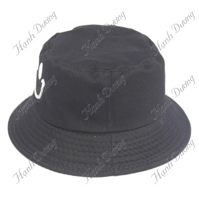 Mũ tai bèo nam nữ thêu mặt cười dễ thương, vành rộng chống nắng tốt, chất liệu vải mềm mại