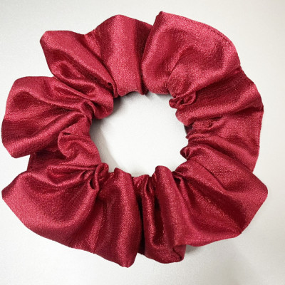 Cột tóc màu đỏ - cột tóc scrunchies mẫu mới big size