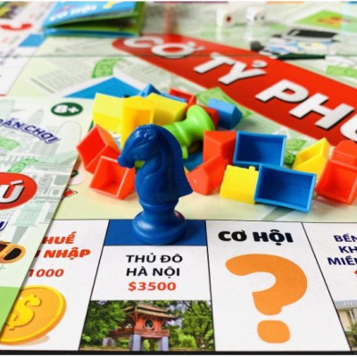 Cờ Tỉ Phú Monopoly Vui Nhộn Cao Cấp, An Toàn Cỡ Cực Đại 42x42 Chính Hãng Amalife