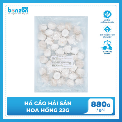 Há cảo hải sản hoa hồng 880gr