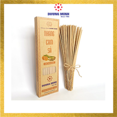 Nhang sạch Dương Minh hộp 180cây 30cm 100% thành phần tự nhiên hương nhang dịu nhẹ ít khói dùng thờ cúng thắp hương, thư giãn, thanh lọc không khí