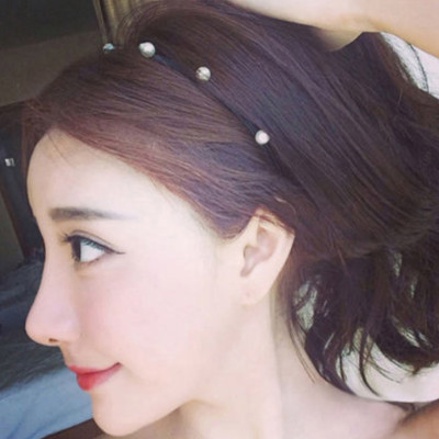 Bờm cài tóc nữ đính hạt thưa dễ thương 