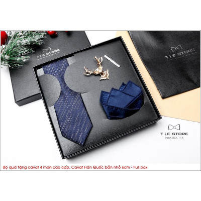NHIỀU MẪU Cavat Bộ Cao Cấp Hàn Quốc 4 món Phụ Kiện - Full box kèm túi xách