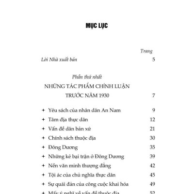 Một số tác phẩm chính luận tiêu biểu