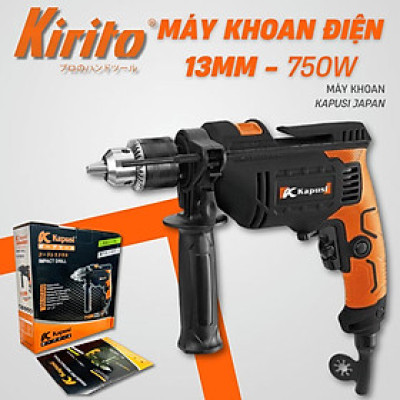 Máy khoan điện 13mm Kapusi 750w có búa, có chỉnh tốc độ K10010