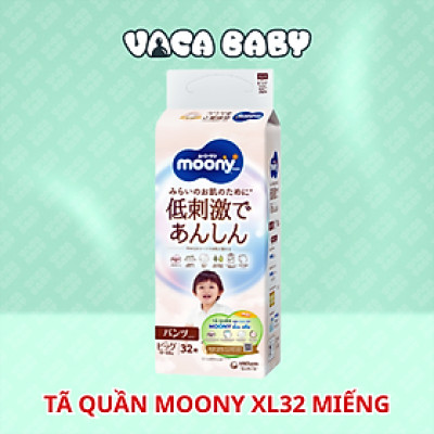 Tã Quần Moony Natural Bông Organic XL32 (32 Miếng)