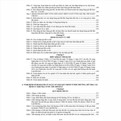 Sách Luật Đất Đai sửa đổi, bổ sung năm 2024 – Quy Định Mới Về Giá Đất, Bồi Thường, Hỗ Trợ, Tái Định Cư Khi Nhà Nước Thu Hồi Đất – Quy Định Về Xử Phạt Vi Phạm Hành Chính Trong Lĩnh Vực Đất Đai (V2579N)