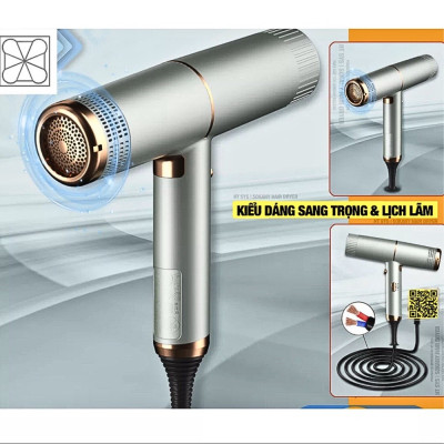 Máy sấy tóc 2 chiều nóng lạnh SOKANY công suất 1600W, tạo ion chăm sóc tóc, tạo kiểu, SK-2220 - HÀNG CHÍNH HÃNG