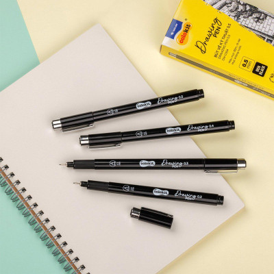 Bút Kim Kỹ Thuật 0.4 mm - Drawing Pen - Colorkit DW-C003 - Mực Đen