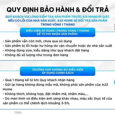 Bộ Ga Giường Mền Chần Bông 5 Món Hyacinth Flowers Mềm Mại 100% Cotton Tự Nhiên A2Z Home