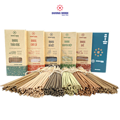 Hương nhang sạch Dương Minh nhang 20cm và 30cm 100% thành phần tự nhiên ít khói thơm dịu nhẹ không hóa chất