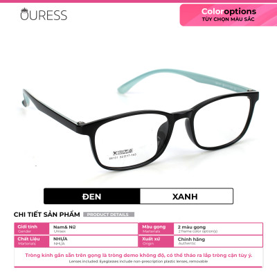 Gọng kính nhựa 68101 thời trang nam nữ siêu nhẹ siêu bền OURESS