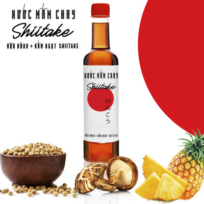 [Mua 3 được 6] Mua 3 nước tương shiitake tặng 3 nước mắm shiitake chai nhựa cao cấp 525ml