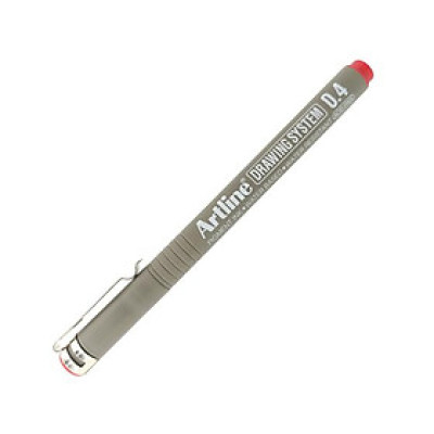 Bút Vẽ Kỹ Thuật 0.4 mm - Artline EK-234-RD - Màu Đỏ