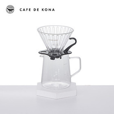 Bộ combo pha cà phê V60 02 màu đen đẳng cấp CAFE DE KONA
