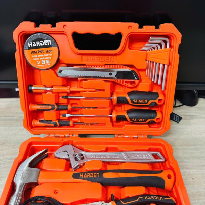 Bộ Dụng Cụ Sửa Chữa Đa Năng 18 Món – Có Búa, Kìm, Tua Vít, Thước, Dao, Mỏ Lết, Lục Giác, Băng Keo