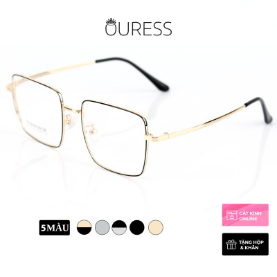 Gọng kính cận 16597 và 5201317 chất liệu titan thời trang mắt kính OURESS nam nữ siêu nhẹ siêu bền