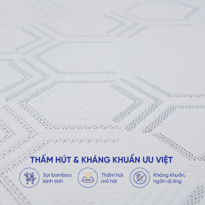 Nệm foam Goodnight Hachi ép cuộn, thoáng khí, nâng đỡ cơ thể, giữ cột sống ổn định