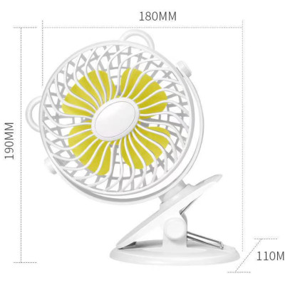 Quạt Mini, Quạt Tích Điện Kẹp Bàn Cực Mát Với 3 Mức Gió, Xoay 360 Độ, Kẹp Chắc Chắn Nhỏ Gọn Dễ Dàng Mang Đi Làm Đi Học - Hàng Nhập Khẩu