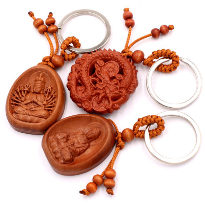 Combo 3 móc khóa Phật Thiên Thủ Thiên Nhãn - phật A Di Đà - Thần long Phong Thủy - bình an, may mắn