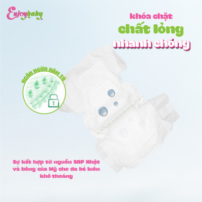 Tã quần trẻ em Enjoy New mềm mại thấm hút tốt Gói trung S/M/L/XL 16-24 miếng
