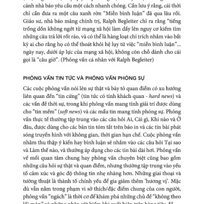Nghệ Thuật Phỏng Vấn - Một Hướng Dẫn Dành Cho Các Nhà Báo Và Người Viết Chuyên Nghiệp - TRE