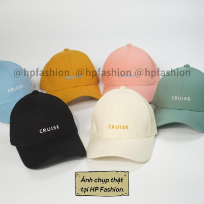 Mũ lưỡi trai ️ Nón kết thêu chữ CRUISE chất kaki cao cấp form unisex nam nữ N17