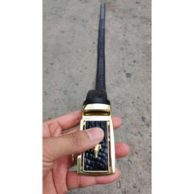 BIG SALE..! Thắt Lưng Cá Sấu CÓ GÙ RẤT ĐẸP TS106V (mặt vàng)