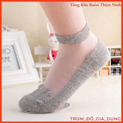 Combo 10 đôi tất ren công chúa cổ ngắn cho nữ